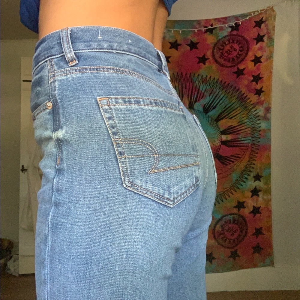 American Eagle Blue Mom Jeans